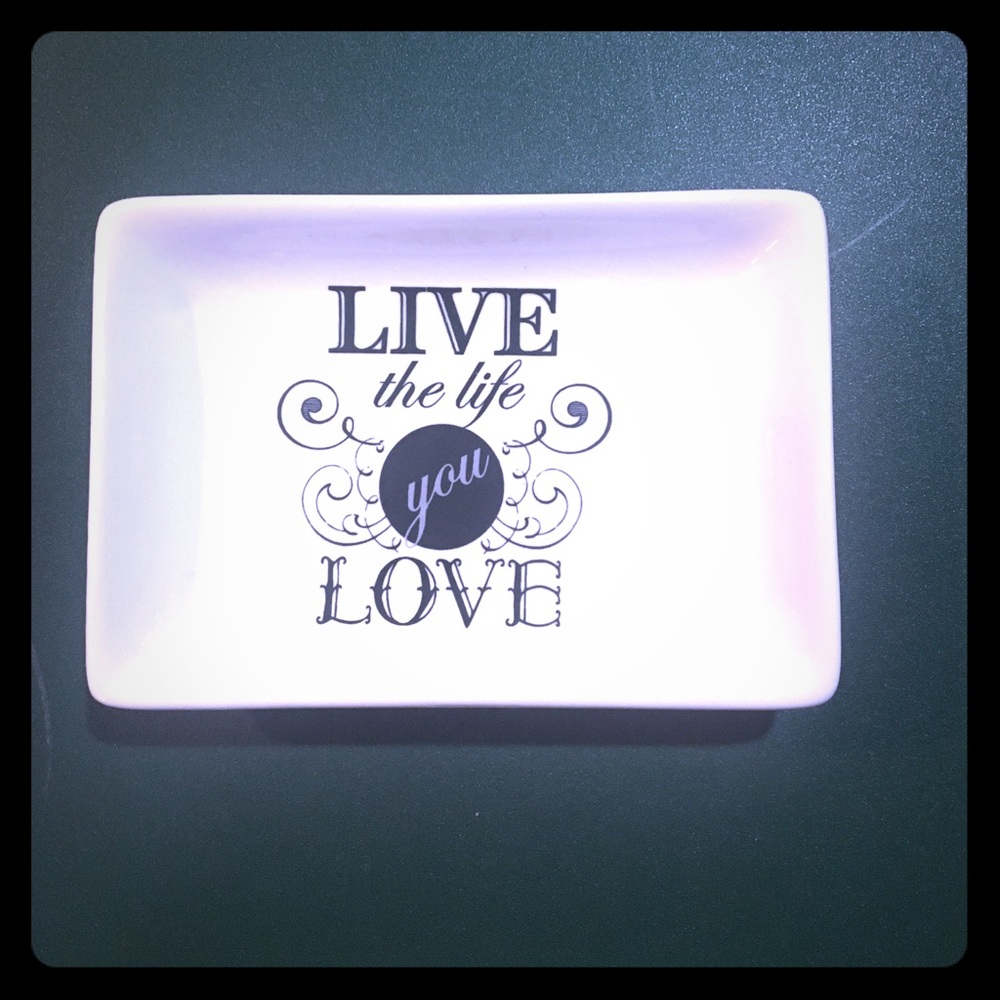 Inspirational Ceramic Trinket Tray